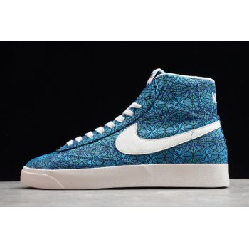 2020 Wmns Nike Blazer Mid QS Stained Glass AT4144-300 Shoes